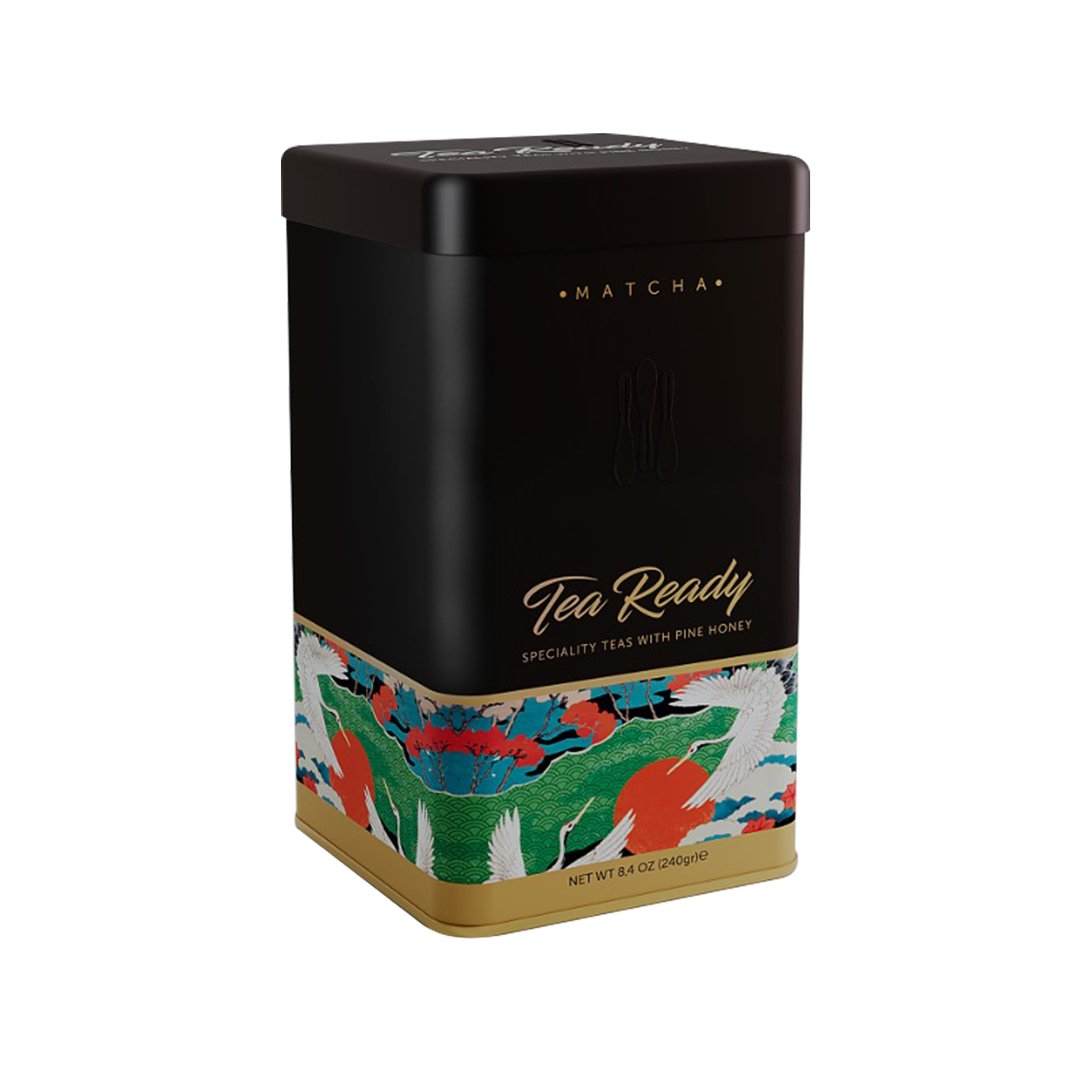 TEA READY Ballı Matcha Çay (Teneke Kutu - 30 Adet Kaşık)