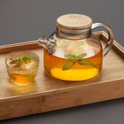 Borosilikat Cam Süzgeçli Demlik 1000 ml