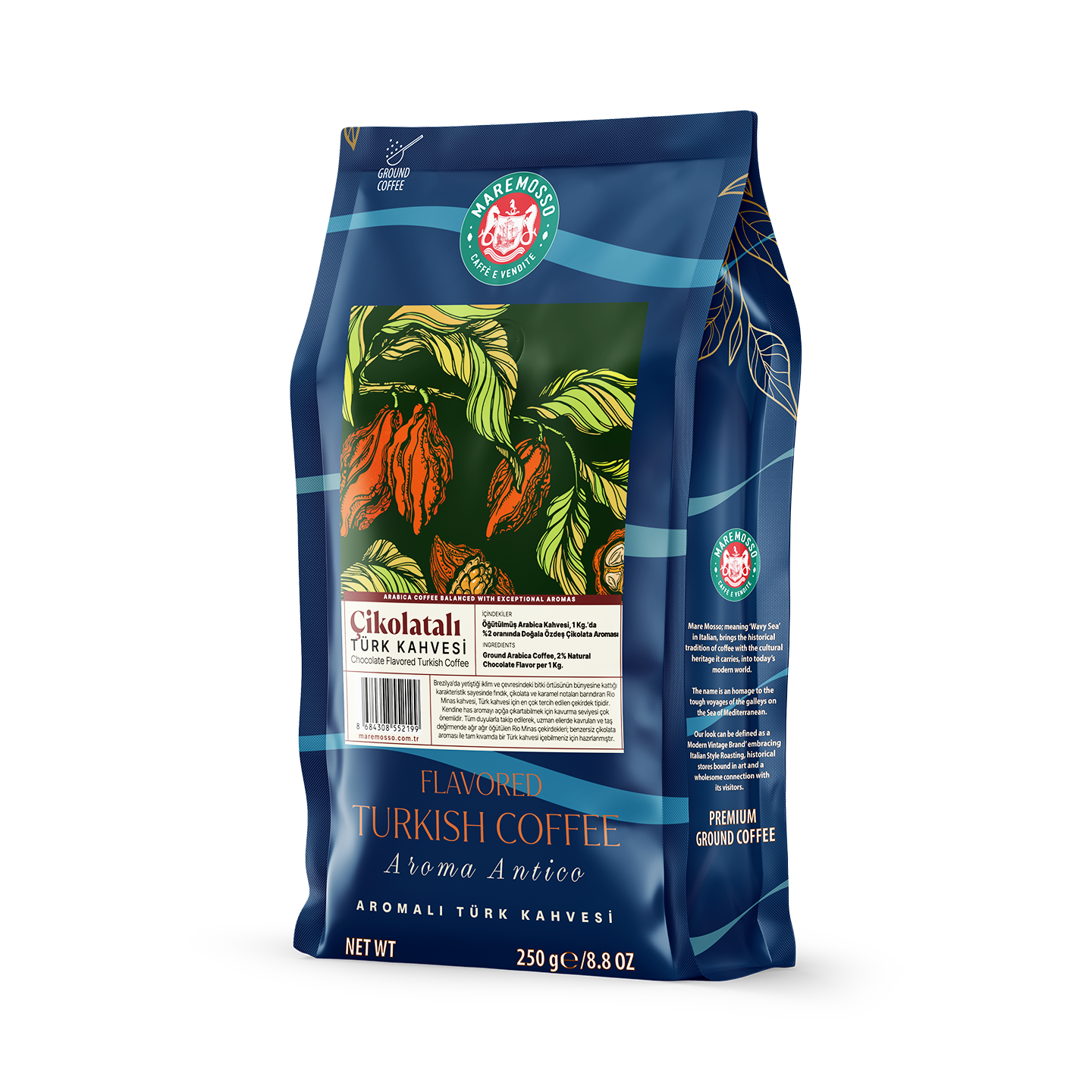 Çikolata Aromalı Türk Kahvesi 250 gr