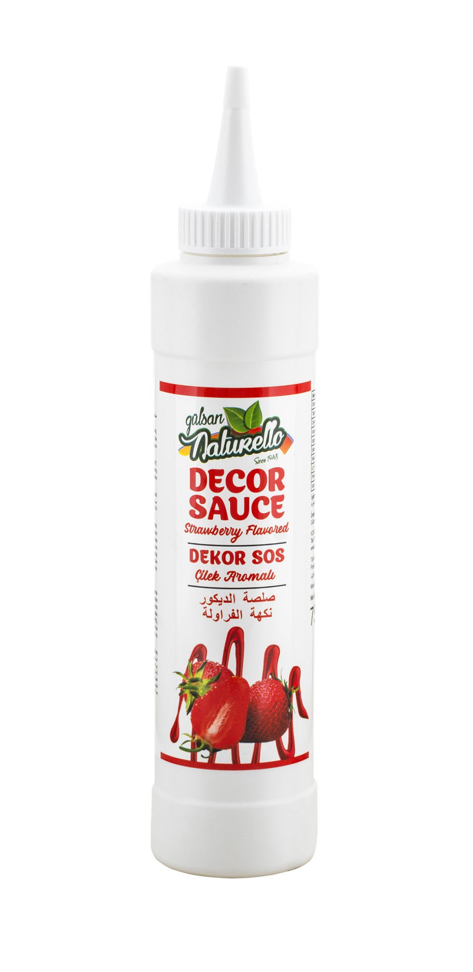 Naturello Çilek Aromalı Dekor Sos 750 gr