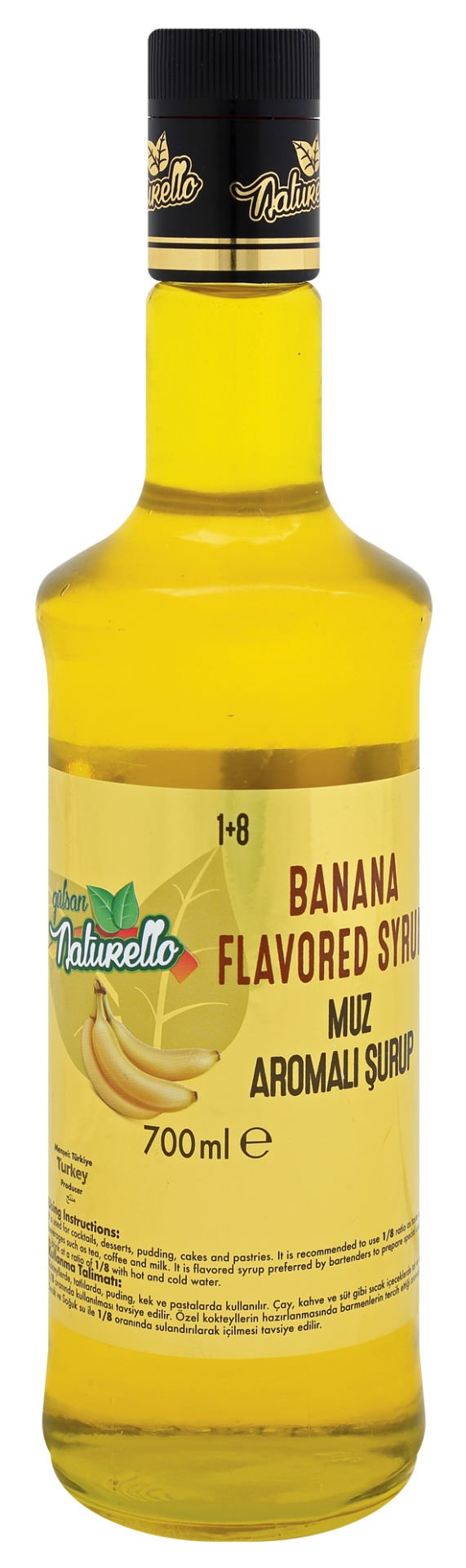 Naturello Muz Aromalı Şurup 700 ml