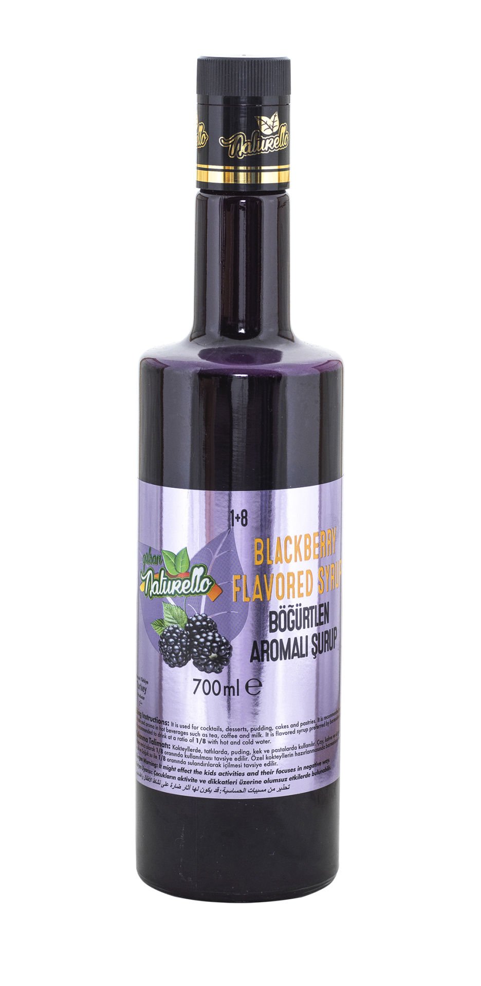 Naturello Böğürtlen Aromalı Şurup 700 ml
