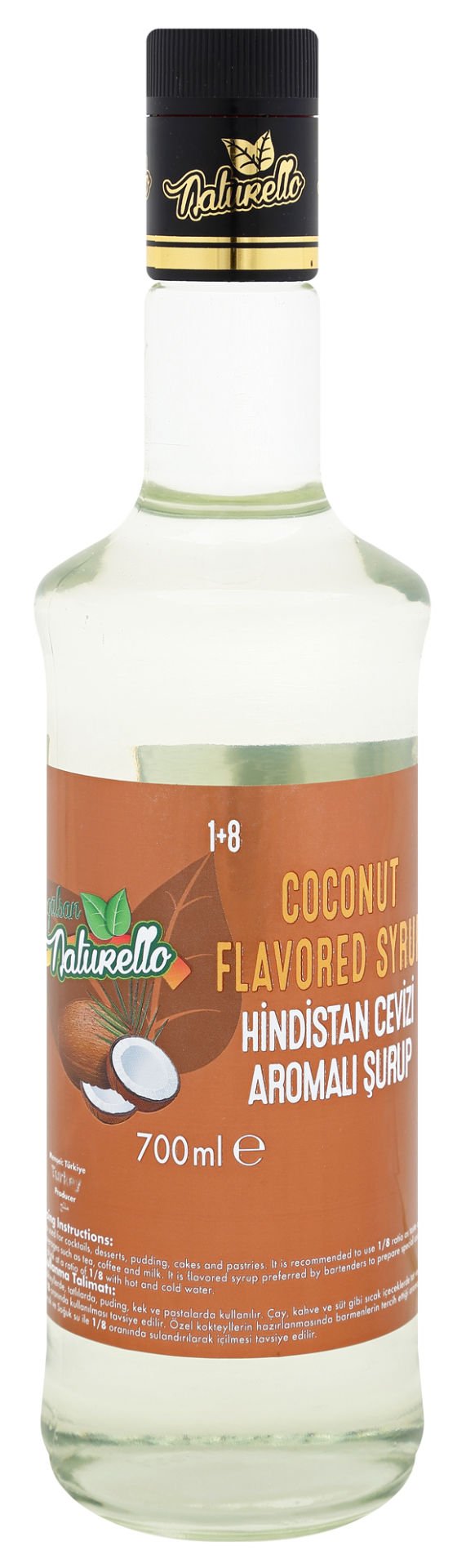 Naturello Hindistan Cevizi Aromalı Şurup 700 ml