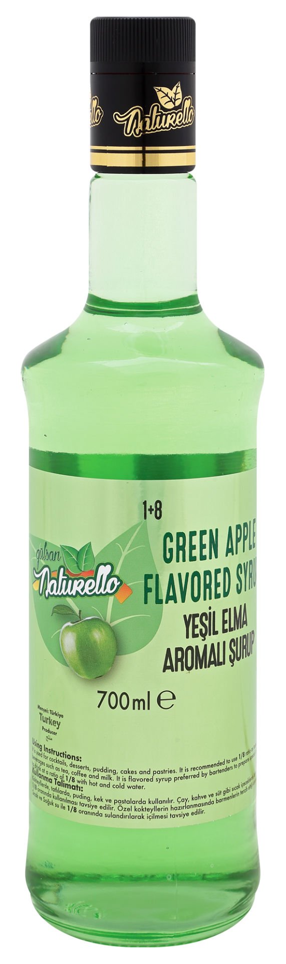 Naturello Yeşil Elma Aromalı Şurup 700 ml