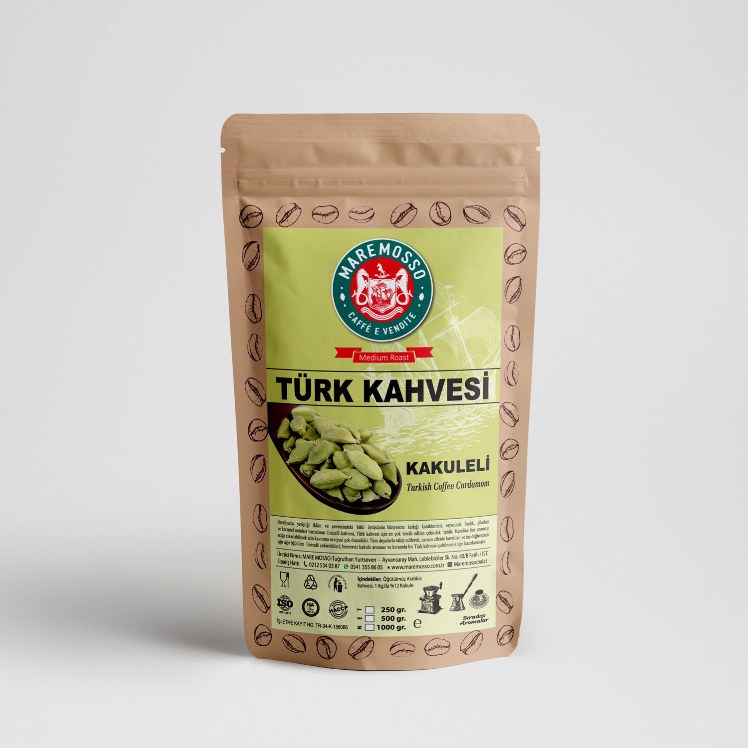 Kakule Aromalı Türk Kahvesi 250 gr