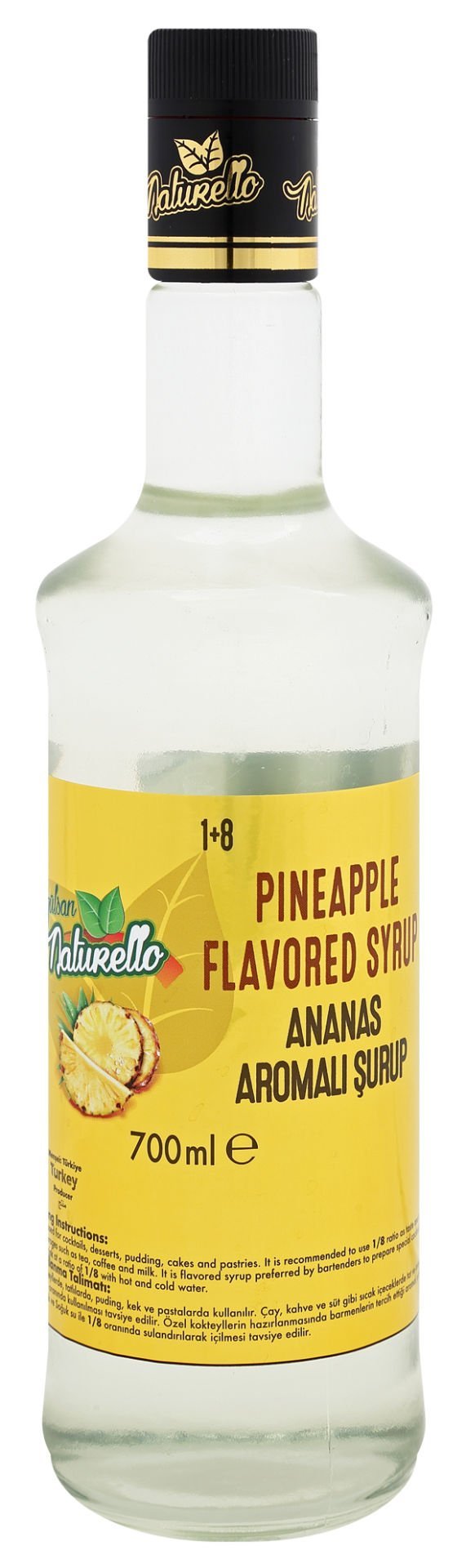 Naturello Ananas Aromalı Şurup 700 ml