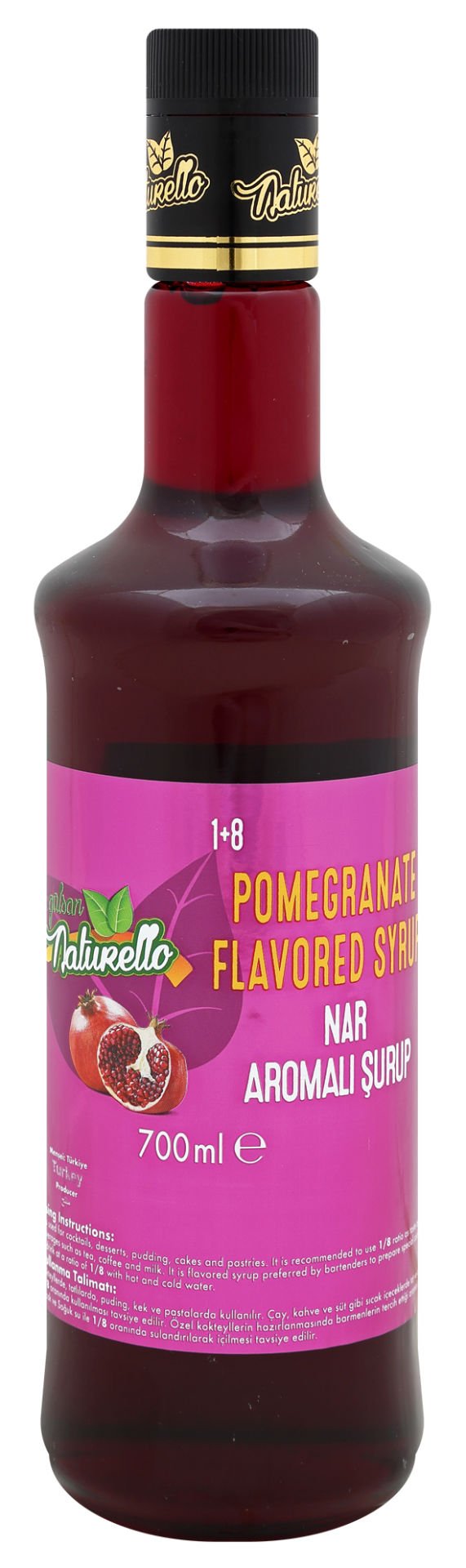Naturello Nar Aromalı Şurup 700 ml