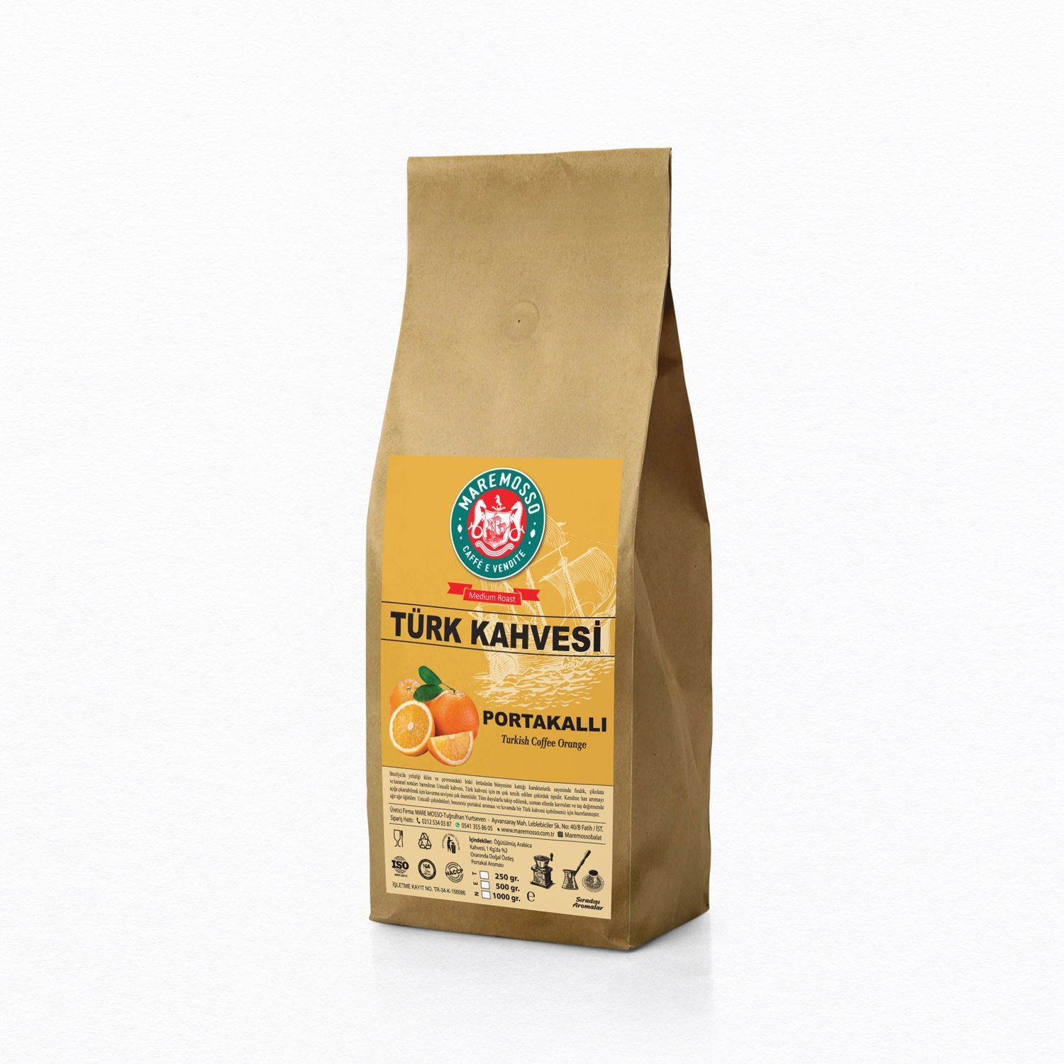 Portakal Aromalı Türk Kahvesi 1000 gr