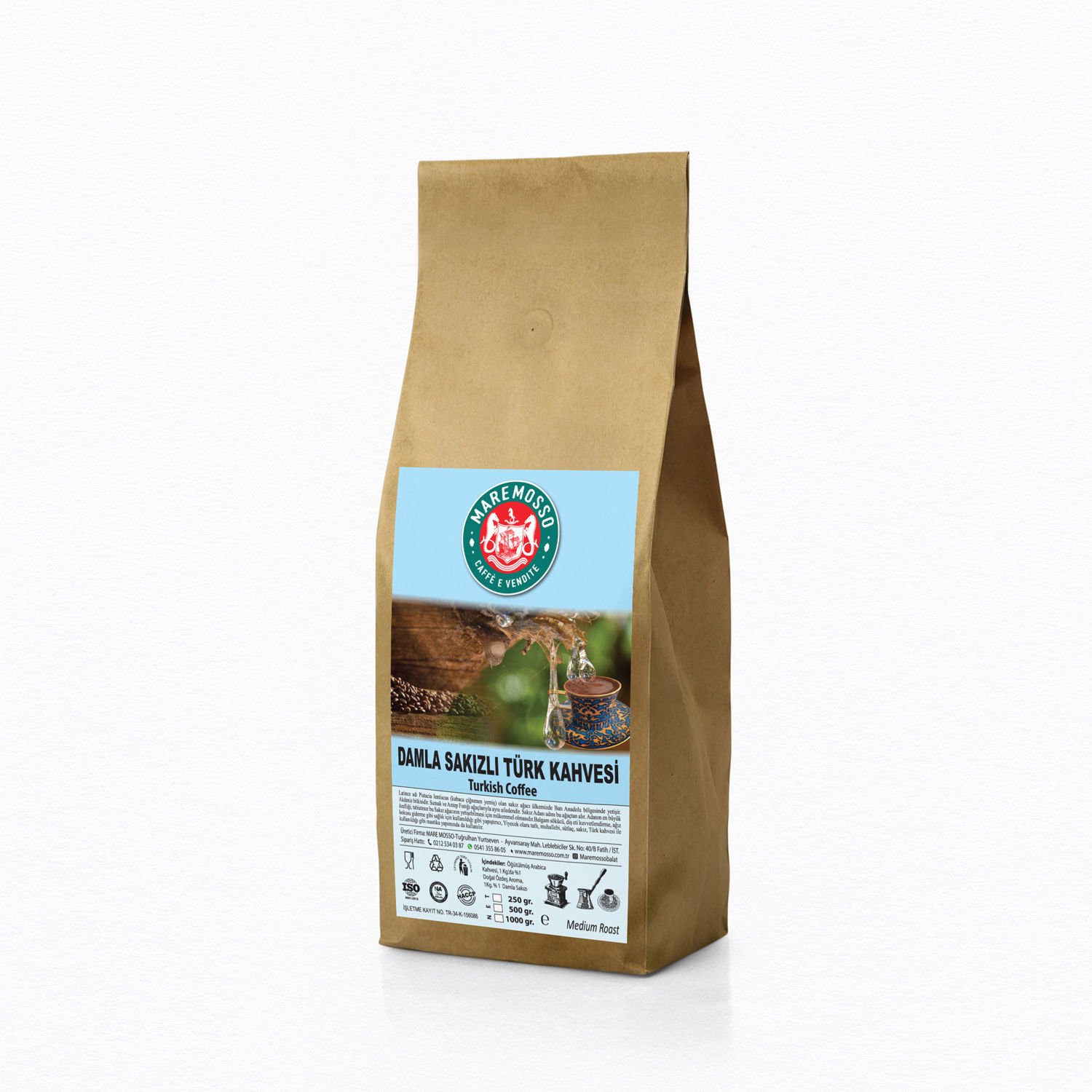 Damla Sakızlı Türk Kahvesi 1000 gr