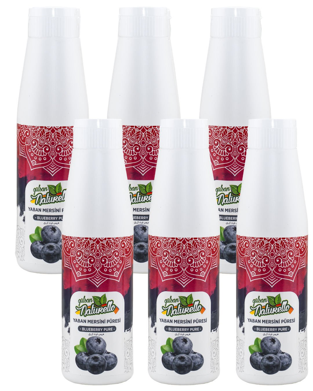 Naturello Yaban Mersini Püresi 1000 Gr x 6lı Koli