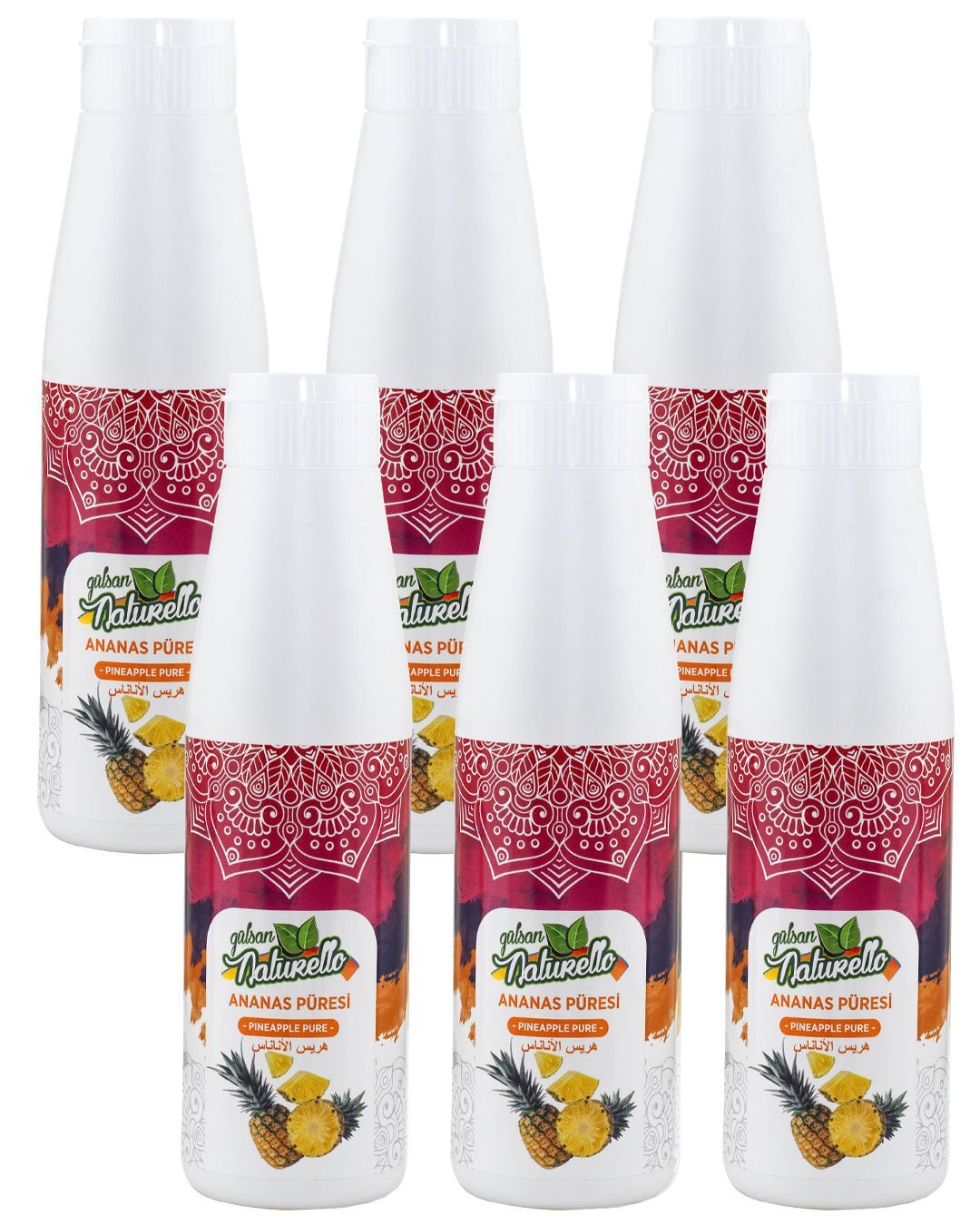 Naturello Ananas Püresi 1000 Gr x 6lı Koli