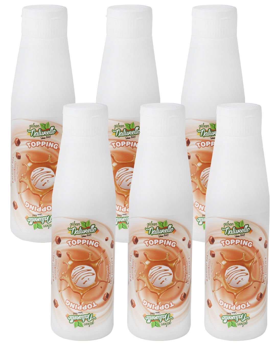 Naturello Karamel Topping Sos 1000 Gr x 6lı Koli