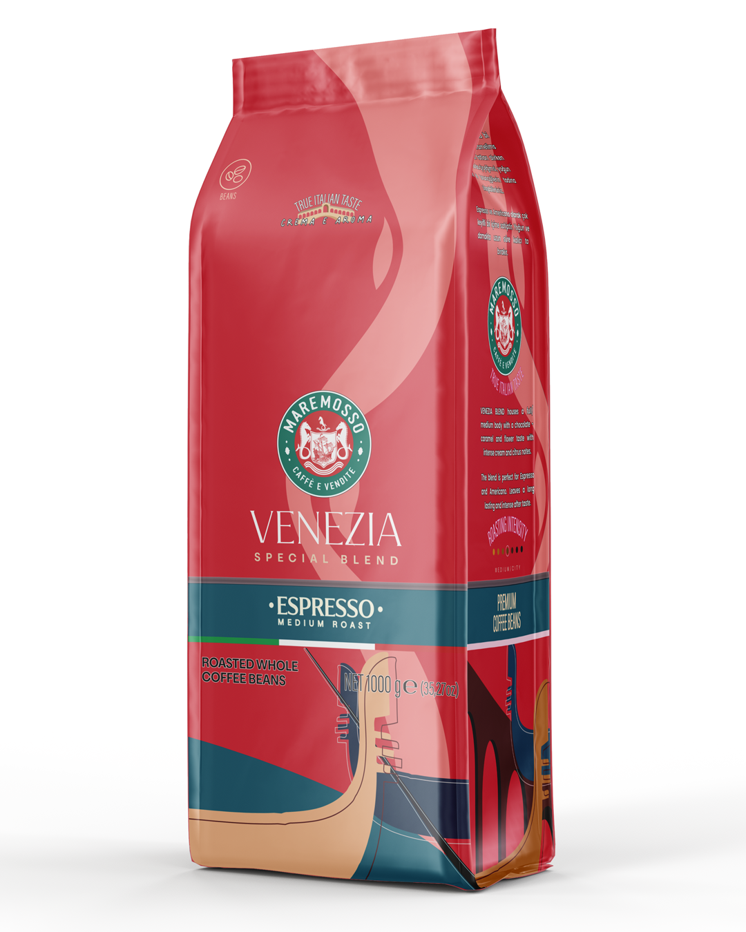 Espresso Venezia Blend 1 Kg. (Çekirdek veya Öğütülmüş)  Kahve