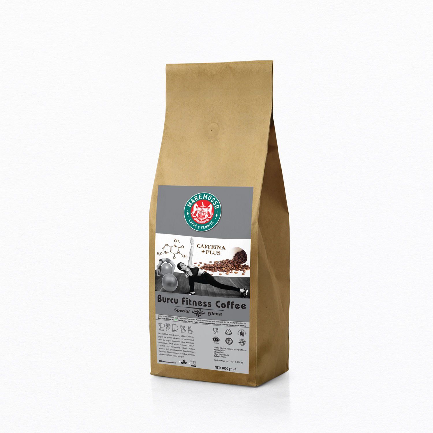 Burcu Fitness Coffee Blend 1000 gr - Filtre Kahve Makinesi