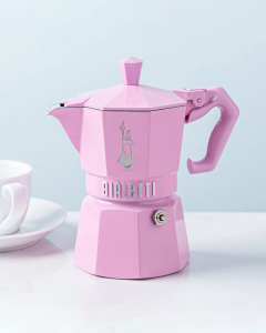 Bialetti Express Exclusive Pembe  Moka Pot 6 Cup