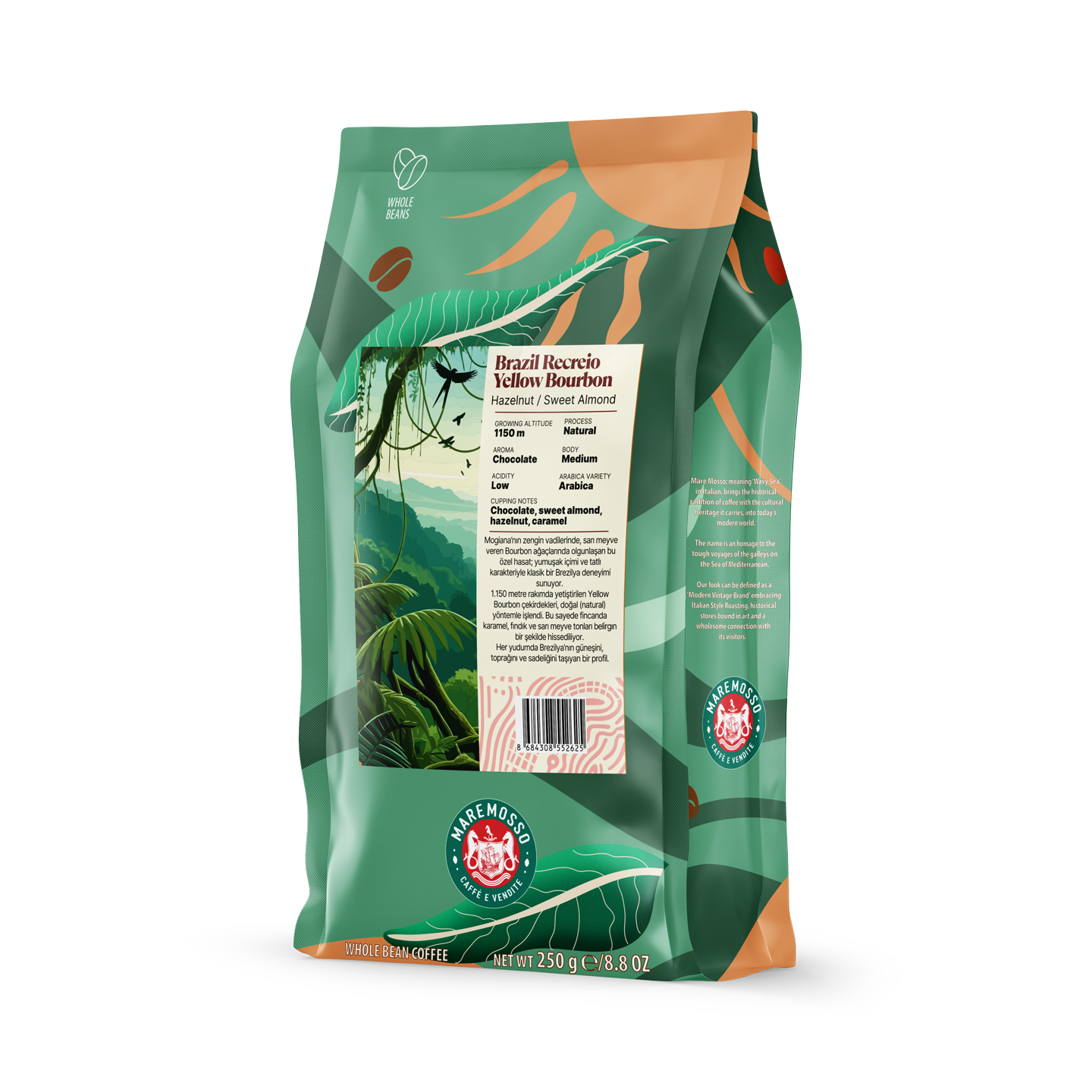 Brazil Recreio Yellow Bourbon Yöresel Filtre Kahve 250 Gr.