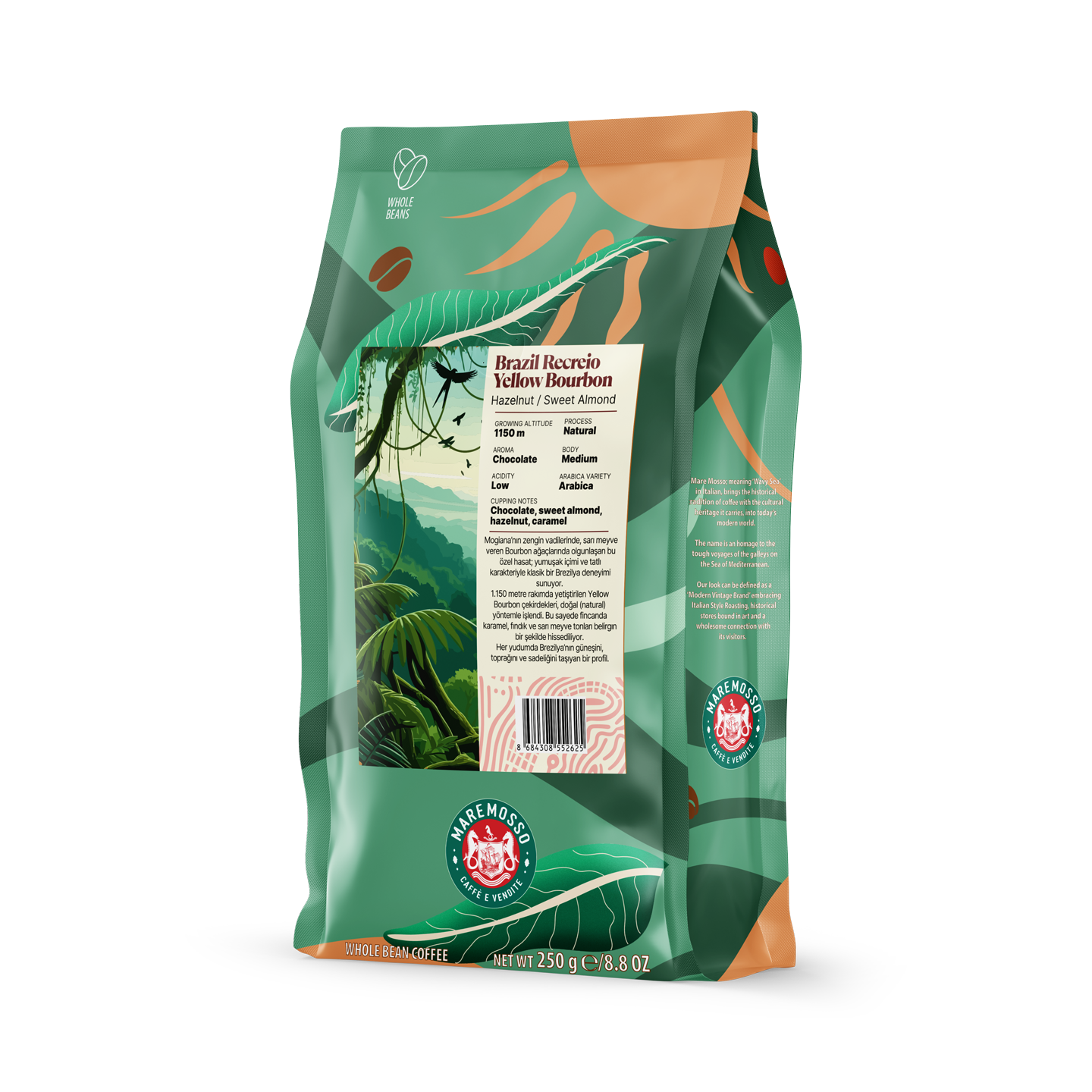 Brazil Recreio Yellow Bourbon Yöresel Filtre Kahve 250 Gr.