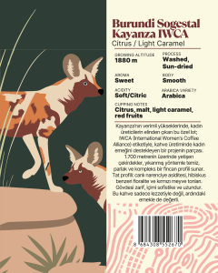 Burundi Sogestal Kayanza IWCA Yöresel Filtre Kahve 250 Gr.