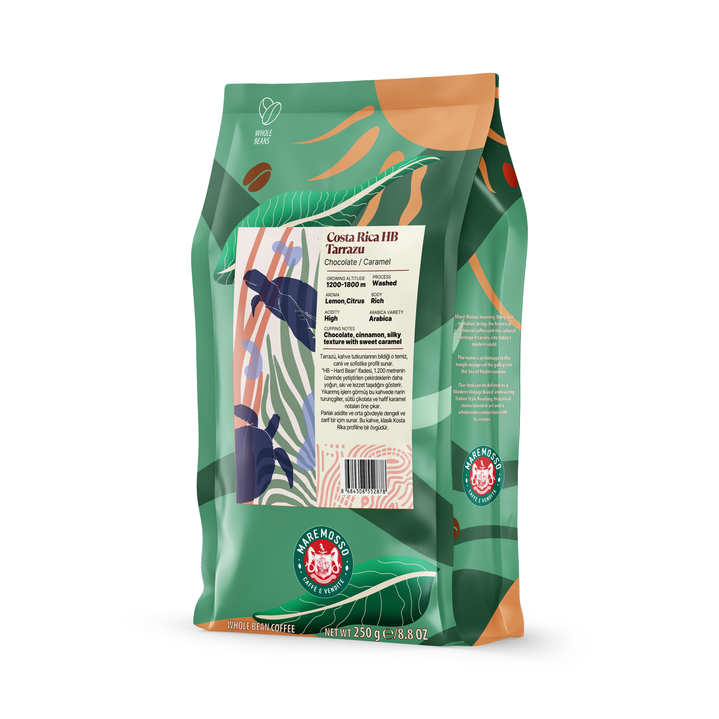 Costa Rica HB Tarrazu Yöresel Filtre Kahve 250 Gr.
