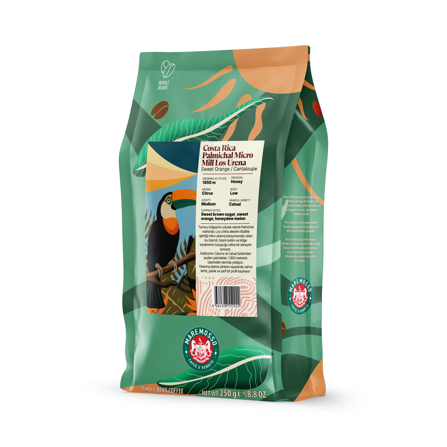 Costa Rica Palmichal Micro Mill Los Urena Yöresel Filtre Kahve 250 Gr.