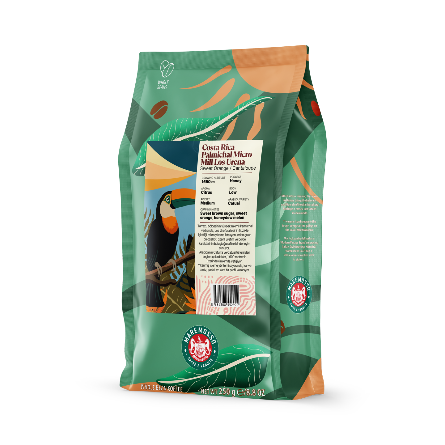 Costa Rica Palmichal Micro Mill Los Urena Yöresel Filtre Kahve 250 Gr.