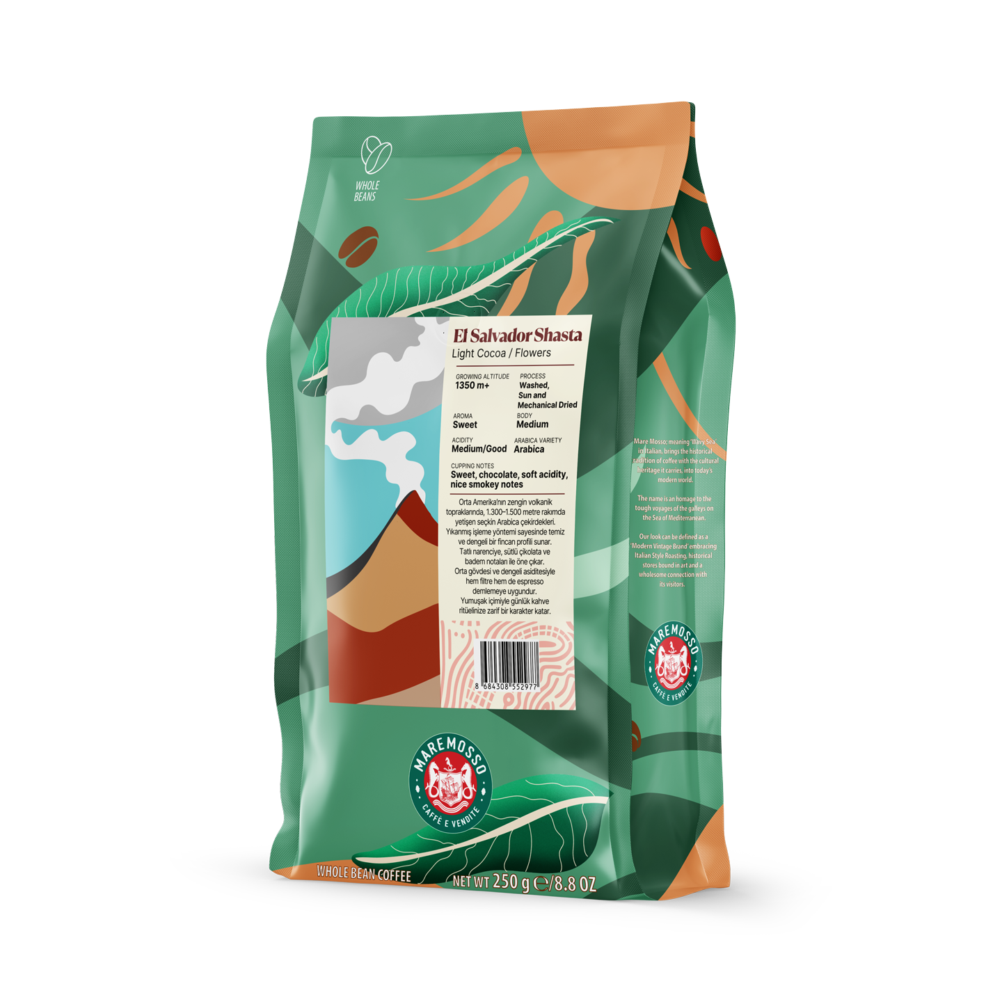 El Salvador Shasta Yöresel Filtre Kahve 250 Gr.