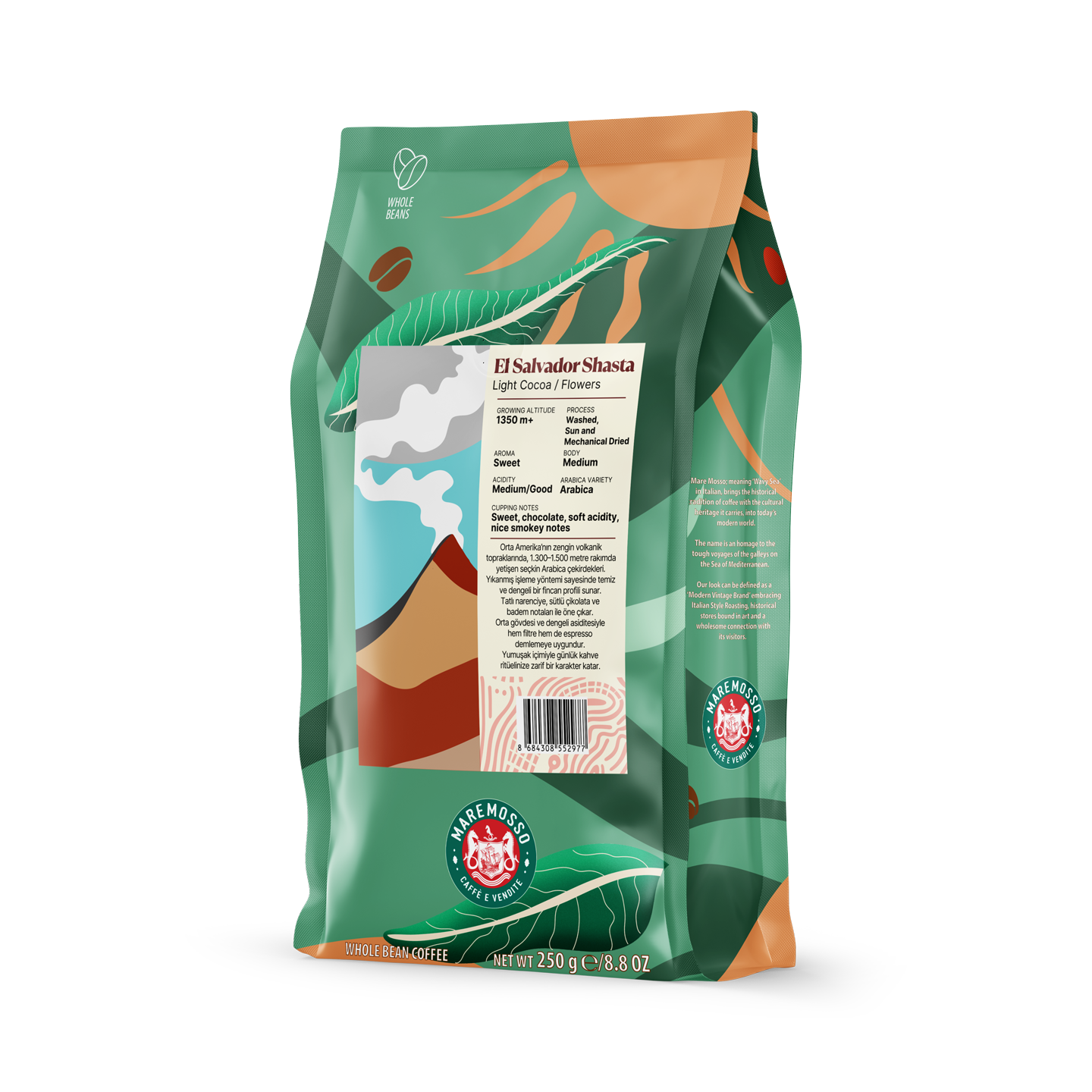 El Salvador Shasta Yöresel Filtre Kahve 250 Gr.