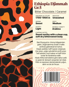 Ethiopia Djimmah Gr.5 Yöresel Filtre Kahve 250 Gr.