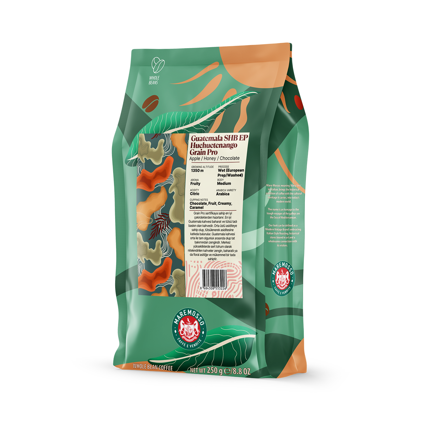 Guatemala SHB EP Huehuetenango Grain Pro Yöresel Filtre Kahve 250 Gr.