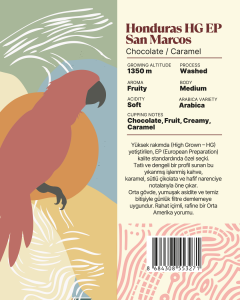 Honduras HG EP San Marcos Yöresel Filtre Kahve 250 Gr.