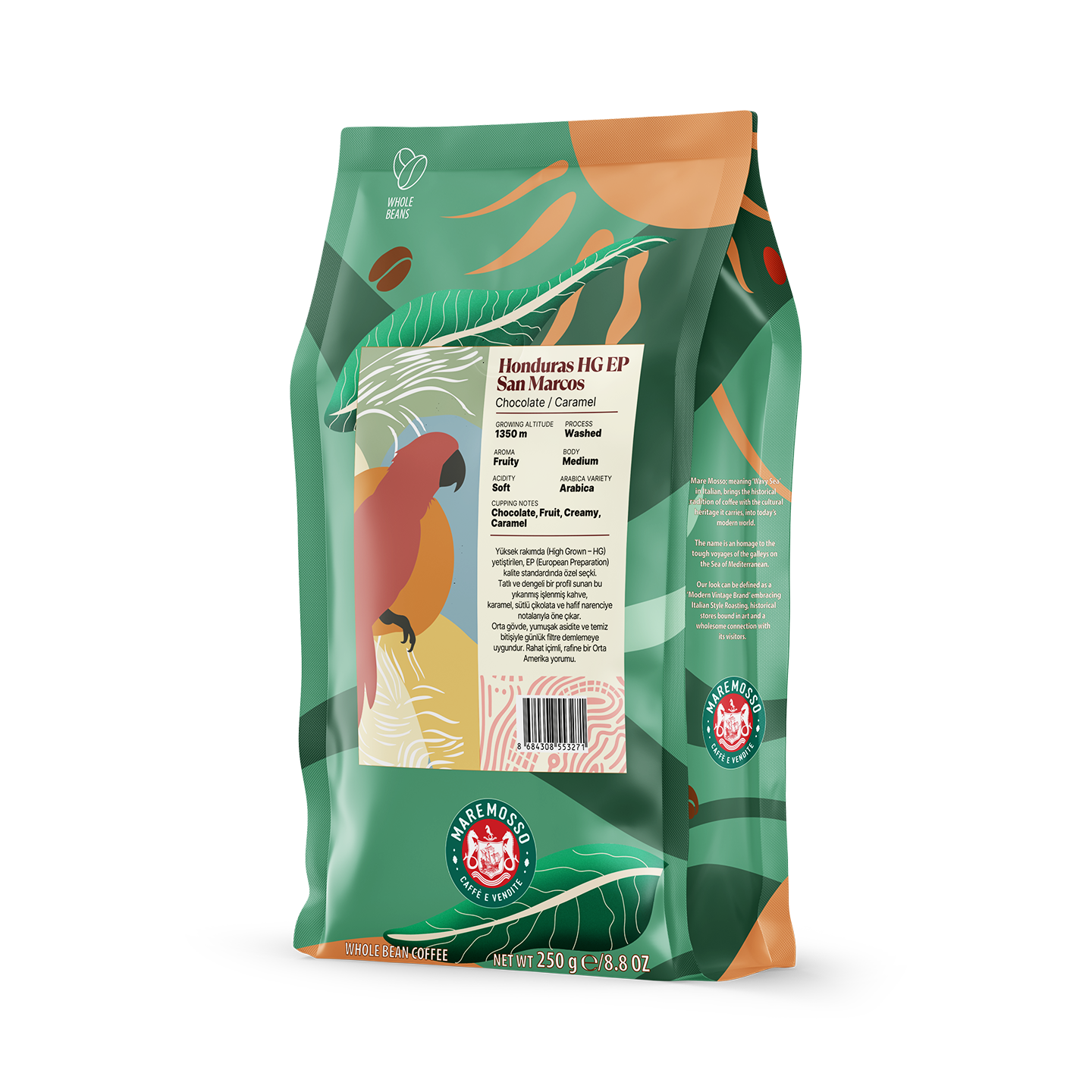 Honduras HG EP San Marcos Yöresel Filtre Kahve 250 Gr.