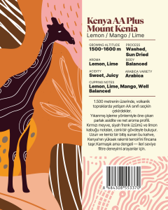 Kenya AA Plus Mount Kenia Yöresel Filtre Kahve 250 Gr.