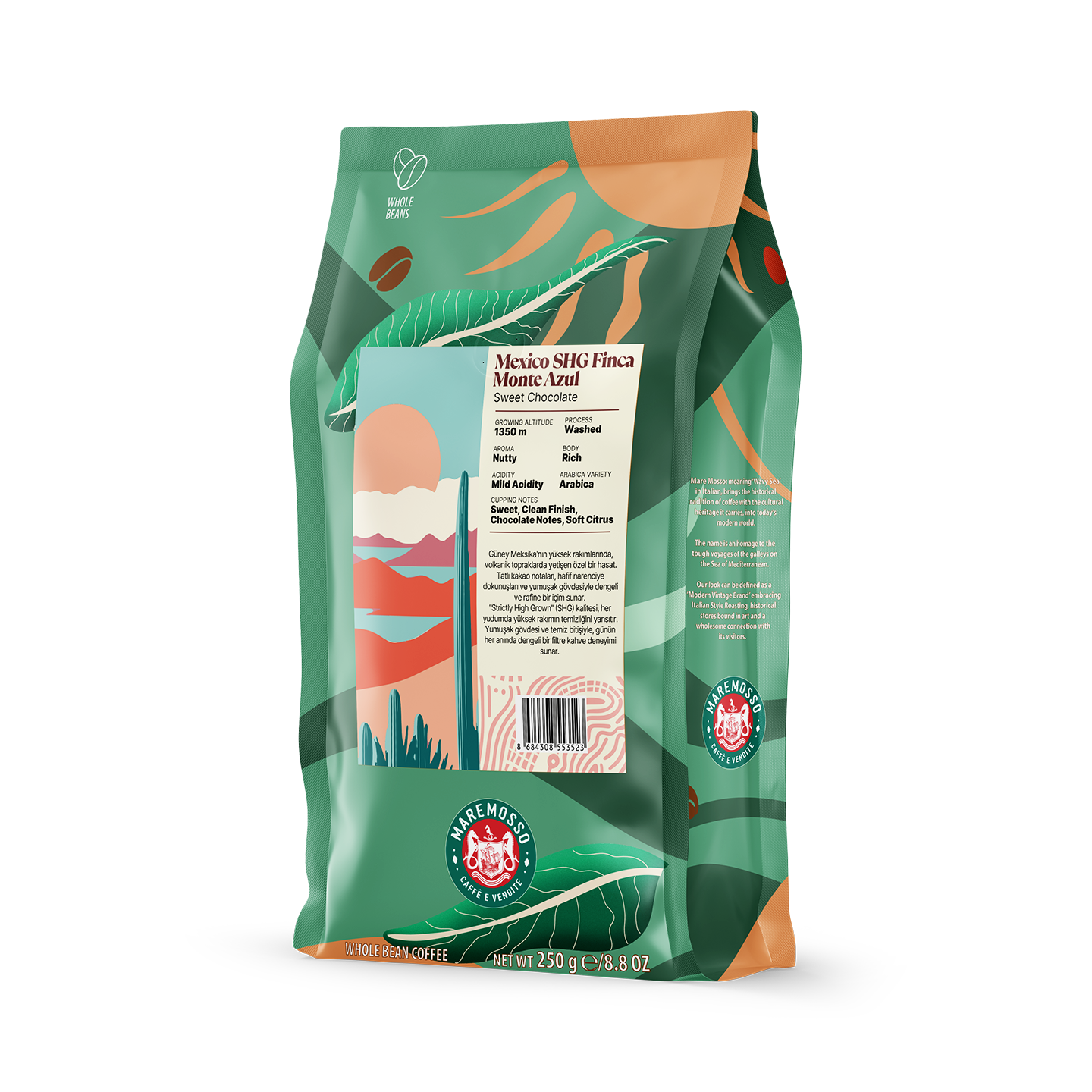 Mexico SHG Finca Monte Azul Yöresel Filtre Kahve 250 Gr.