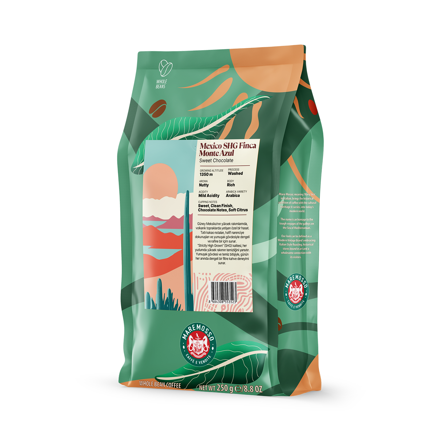 Mexico SHG Finca Monte Azul Yöresel Filtre Kahve 250 Gr.