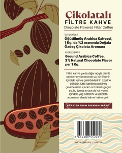 Çikolata Aromalı Filtre Kahve 250 Gr.