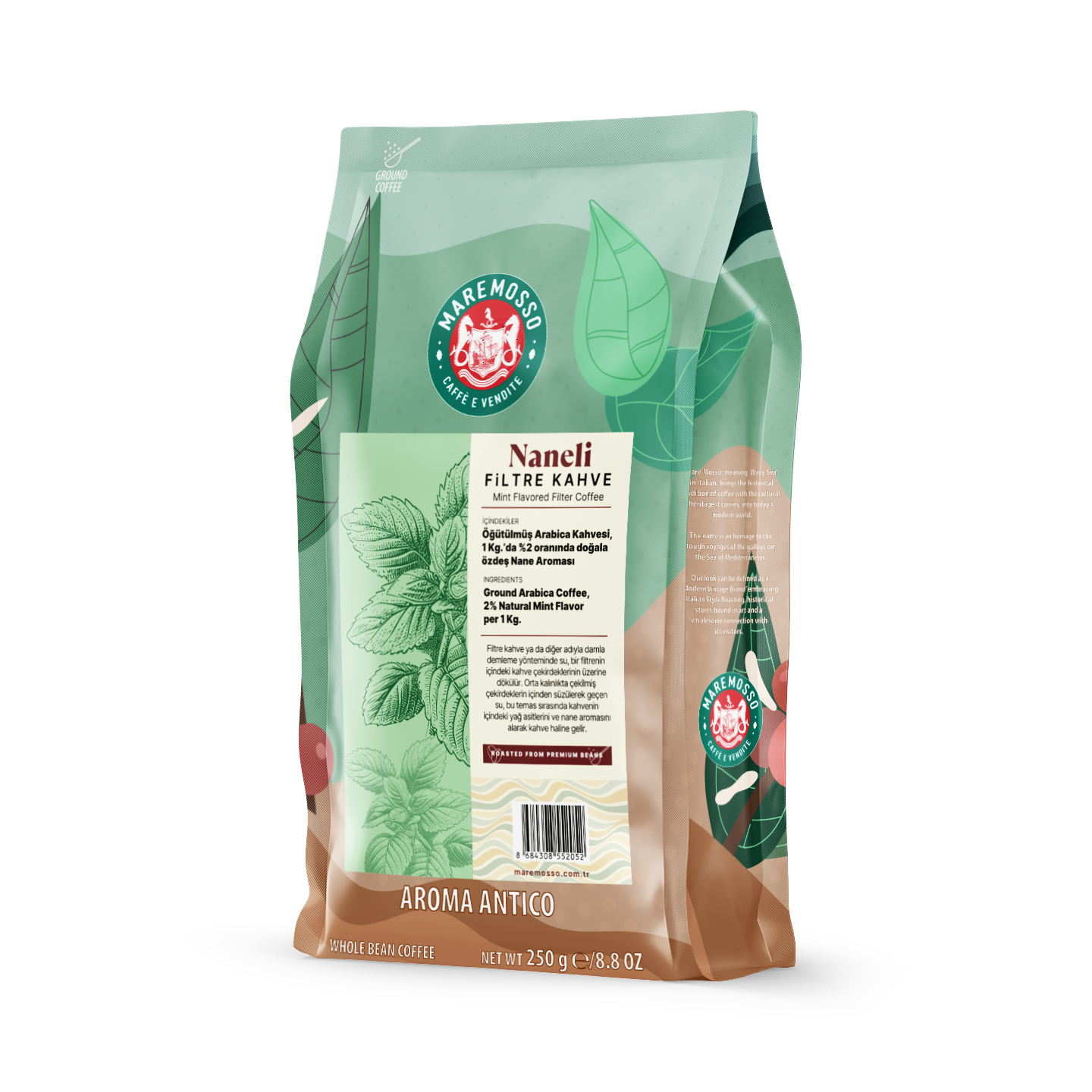 Nane Aromalı Filtre Kahve 250 Gr.