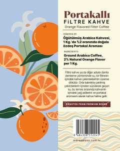 Portakal Aromalı Filtre Kahve 250 Gr.