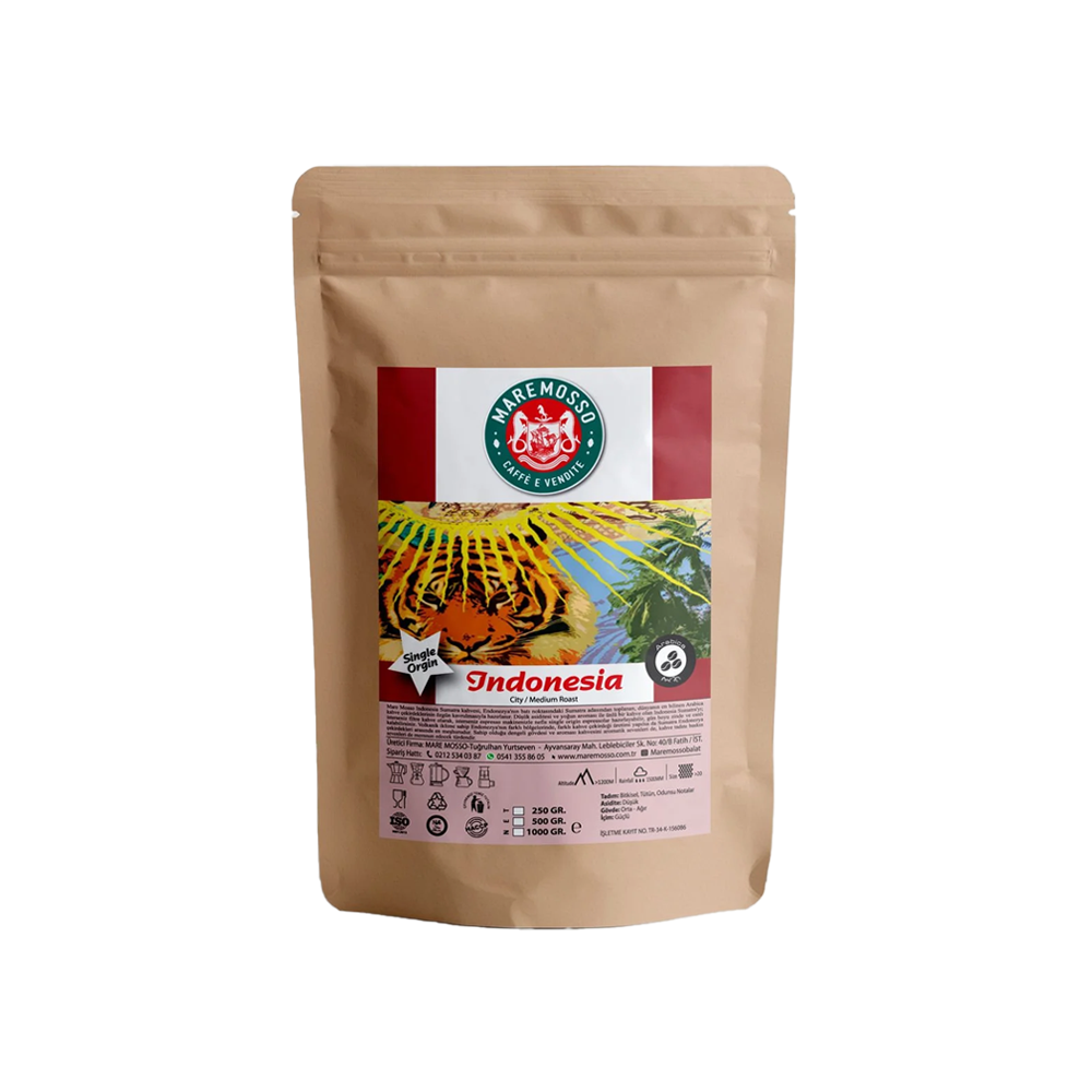 Indonesia Sumatra Yöresel Filtre Kahve 250 Gr. Çekirdek Kahve